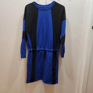 NY&C Sweatshirt Style Long Sleeve Dress French Terry Knit